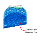 Tapete de Box Oval PVC Antiderrapante Com Ventosas Banheiro