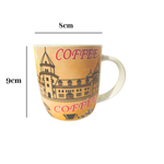 Caneca 350ml Cerâmica Para Café Chá Coffee Resistente Sortida