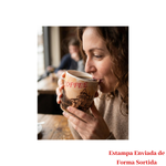 Caneca 350ml Cerâmica Para Café Chá Coffee Resistente Sortida