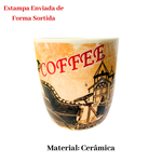 Caneca 350ml Cerâmica Para Café Chá Coffee Resistente Sortida