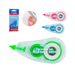 Kit com 6 Fitas Corretivas 5mm x 6m Sortidas Escolar