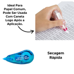 Kit com 6 Fitas Corretivas 5mm x 6m Sortidas Escolar