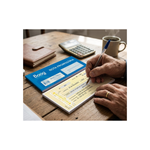 Kit 5 Talão Nota Promissória Grande 50 Folhas