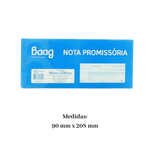 Kit 5 Talão Nota Promissória Grande 50 Folhas