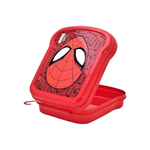 Sanduicheira de Plástico com Tampa Fixa Homem Aranha Marvel Plasutil