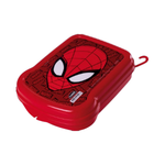Sanduicheira de Plástico com Tampa Fixa Homem Aranha Marvel Plasutil