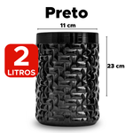 Pote 2 Litros Mosaico Para Mantimentos e Organização
