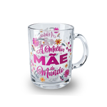 Kit 4 Canecas Vidro Dia das Mães 320ml Especial