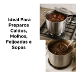 Panela Caldeirão Nº28 Alumínio Industrial Feijoada Sopa