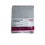 Lençol Com Elástico Microfibra Avulso De Solteiro 100% Poliéster 88cm x 1,88m x 20cm