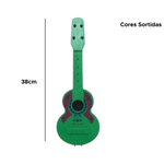 Kit 10 Violão De Brinquedo Colorido De Plástico Viola Musical Brinquedos Para Prenda 