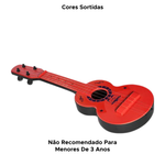 Kit 5 Violão De Brinquedo Colorido De Plástico Viola Musical Brinquedos Para Prenda 
