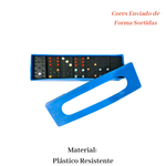 Kit Com 5 Dominó De Plástico Brinquedo Para Prendas Pescaria Festa Junina