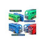 Carrinho Ônibus Infantil A Fricção City Bus Brinquedo