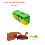 Carrinho Perua a Fricção Com Mini Carro Brinquedo Sortido