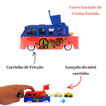 Carrinho Perua a Fricção Com Mini Carro Brinquedo Sortido