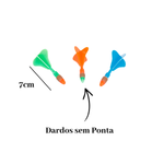 Dardos Brinquedo 13,5cm Kit 4 Peças Lazer Infantil Prenda Presente