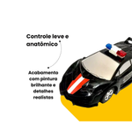 Carro Polícia Controle Remoto 3 Funções Com Luz