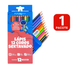 Lapis de cor Sextavado 12 Cores Futuro Para Escola Arte revenda