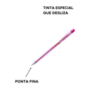 Kit 10 Canetas Finas 0,7 Compactor  Para Escola e Escritório
