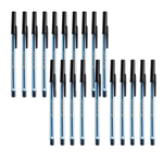 Kit 20 Canetas Finas 0,7 Compactor  Para Escola e Escritório