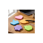Kit com 6 Mini  Blocos de Anotações Formas Adesivo Neon Soul Smart Notes
