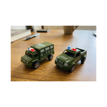 Kit com 5 Carrinhos Infantil Tropa Militar a Fricção Prenda Festa
