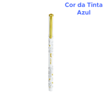 Kit Com 4 Canetas Esferográfica 0.7mm unic Stamp Original Para Escola Faculdade