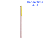 Kit Com 4 Canetas Esferográfica 0.7mm unic Stamp Original Para Escola Faculdade