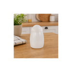 Kit Com 4 Saleiros De Plástico Com Tampa Branca Porta Sal Cozinha Compacto