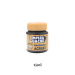 Kit 12 Tintas Guache 15ml Preto Escolar Artesanato Pintura