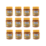 Kit 12 Tintas Guache 15ml Marrom Escolar Artesanato Pintura