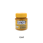 Kit 12 Tintas Guache 15ml Marrom Escolar Artesanato Pintura