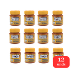 Kit 12 Tintas Guache 15ml Marrom Escolar Artesanato Pintura