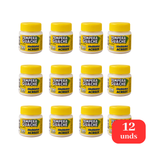 Kit 12 Tintas Guache 15ml Branco Escolar Artesanato Pintura