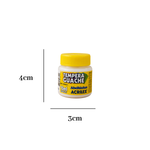 Kit 12 Tintas Guache 15ml Branco Escolar Artesanato Pintura