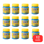 Kit 12 Tintas Guache 15ml Azul Turqueza Escolar Artesanato Pintura