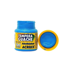 Kit 12 Tintas Guache 15ml Azul Turqueza Escolar Artesanato Pintura