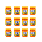 Kit 12 Tintas Guache 15ml Laranja Escolar Artesanato Pintura