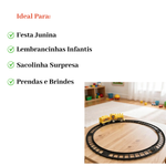 Trenziznho de Brinquedo Locomotiva Under Construction 8 Peças Sortidas Infantil