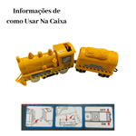 Trenziznho de Brinquedo Locomotiva Under Construction 8 Peças Sortidas Infantil