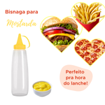 Kit 3 Bisnaga Para Molhos 200ml De Lanche Ketchup Maionese Mostarda Para Lanchonete Restaurante