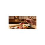 Kit Com 10 Pacotes Conjunto Hashis De Bambu 10 Peças Cozinha Oriental