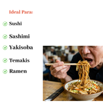 Kit Com 10 Pacotes Conjunto Hashis De Bambu 10 Peças Cozinha Oriental