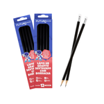 Kit 24 Unidades Caixa de Lapis Grafite Hb Sextavado Com Borracha Para Desenho e Escola