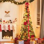 Árvore De Natal Dobrável Retrátil Monta Fácil Completa - 180m