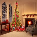 Árvore De Natal Dobrável Retrátil Monta Fácil Completa - 180m