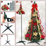 Árvore De Natal Dobrável Retrátil Monta Fácil Completa - 180m