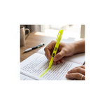 Kit Com 12 Marca Texto Fluorescente Amarelo Grifa Para Escola