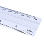 Kit Com 4 Régua de Alumínio 30 Cm Escolar Medidor Resistente Escritório Metálica